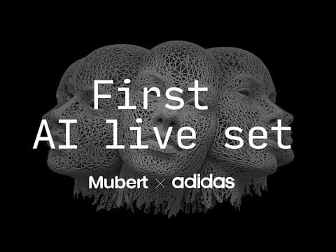 Mubert x adidas — First AI live DJ set