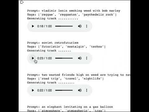 Mubert Text-to-Music Demo