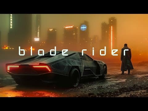 BLADE RIDER: Alone in Los Angeles | Blade Runner Ambient Cyberpunk Music | Ethereal AI-Free Sci Fi